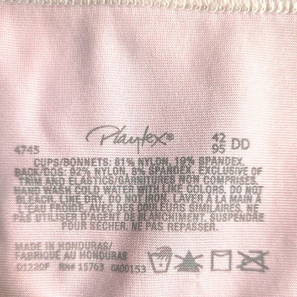 Bra Lot of 3 Sz 42DD Navy, Light Blue, Pink Wireless Full Coverage Playtex #4745 - Picture 4 of 8